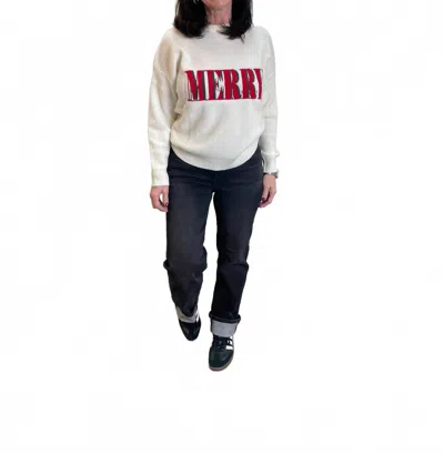 Anniewear Merry Crewneck Sweater In Ivory In White
