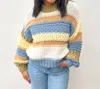 Anniewear On A Holidate Color Block Stripe Sweater In Multi In Multi