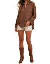 Anniewear Outpost Aztec Top - Plus In Clay Brown In Brown
