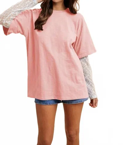 Anniewear Over And Done With Top In Soft Mauve In Pink