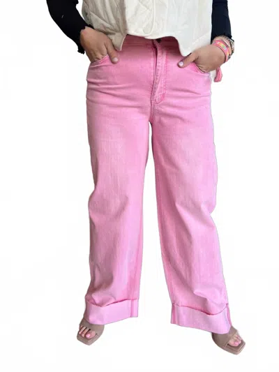 Anniewear Petra Straight Leg Pants In Pink
