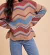 Anniewear Rose Chenille Sweater In Multi-color In Multi