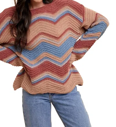 Anniewear Rose Chenille Sweater In Multi-color