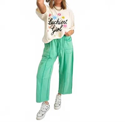 Anniewear Slouchy Barrel Pants In Kelly Green