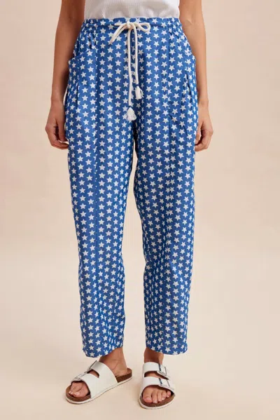 Anniewear Star Print Pull On Pants In Denim In Multi