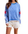 Anniewear Stars Aligned Pullover Sweter In Blue In Blue