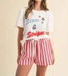 Anniewear Stars And Stripes Tee In Ivory In Multi