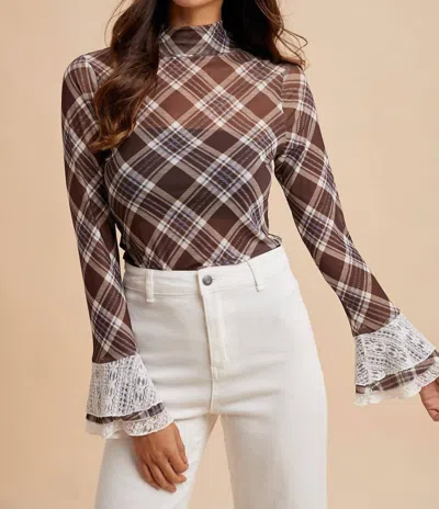 Anniewear The Chesney Top In Chocolate In Brown