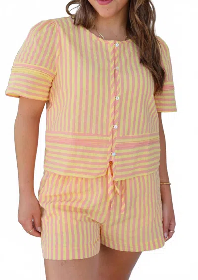 Anniewear The Sherbert Stripe Set In Multicolor