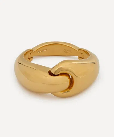 Annika Inez 14ct Gold-plated Linked Ring