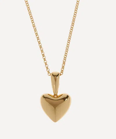 Annika Inez 14ct Gold-plated Voluptuous Heart Pendant Necklace