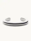 Annika Inez Ample Cuff Bracelet Sterling Silver In Metallic