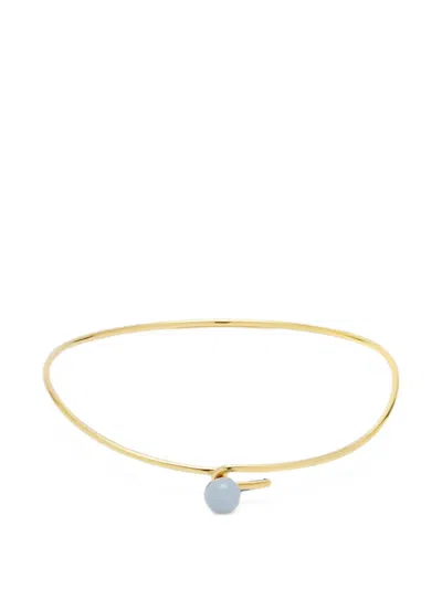 Annika Inez Angelite Hook Necklace In Gold