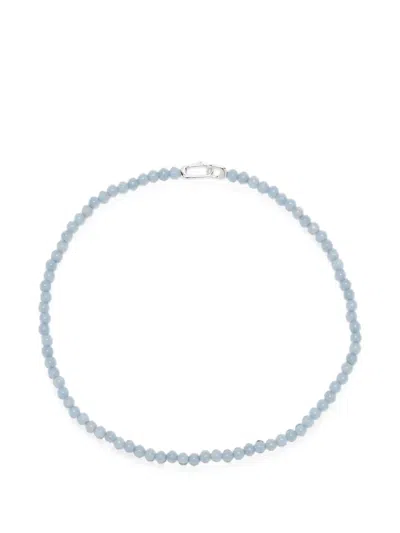 Annika Inez Beaded Sterling-silver Necklace In Neutral