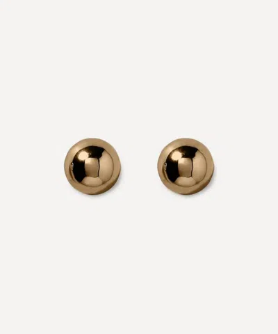 Annika Inez Gold-plated Sterling Silver Small Hemisphere Earrings