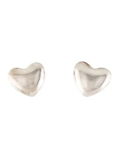 Pre-owned Annika Inez Heart Stud Earrings In Multicolor