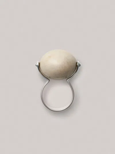 ANNIKA INEZ LARGE STONE ELLIPSE RING