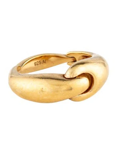 Pre-owned Annika Inez Linked Band Ring In Multicolor