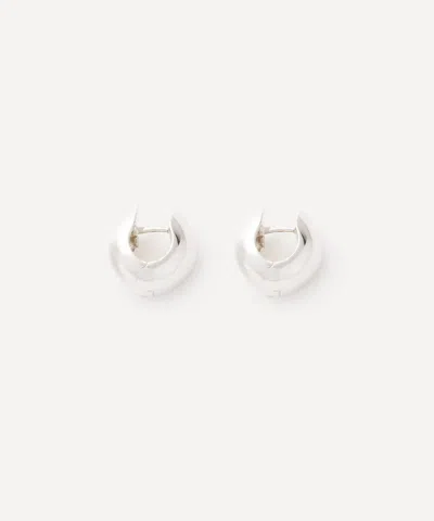 Annika Inez Sterling Silver Cigar Band Small Hoop Earrings