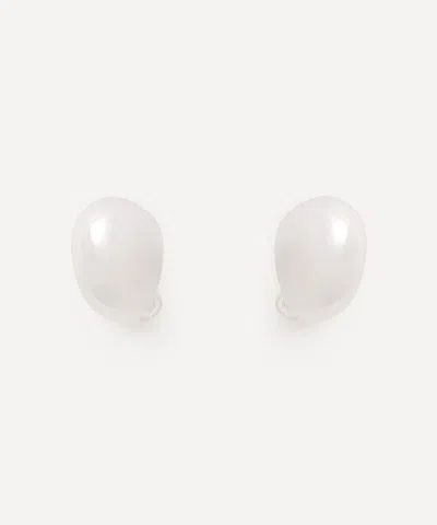 Annika Inez Sterling Silver Petite Spoon Stud Earrings