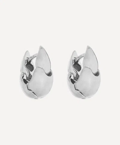 Annika Inez Sterling Silver Small Linked Hoop Earrings