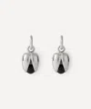 Annika Inez Sterling Silver Small Open Pod Drop Earrings