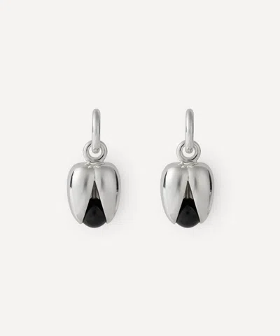 Annika Inez Sterling Silver Small Open Pod Drop Earrings