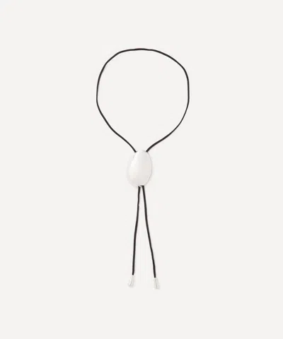 Annika Inez Sterling Silver Vertical Bolo Necklace