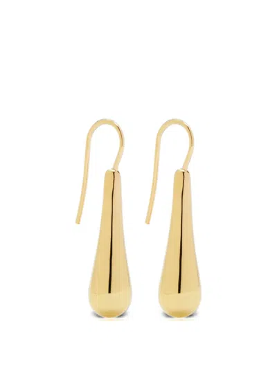 Annika Inez Teardrop-pendant Hook Earrings In Gold