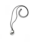Annika Inez Women's Sloping Pendant Necklace In Silver In Black