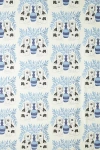 Annika Reed Studio Pair Of Dogs Wallpaper In Blue