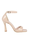 Anno Zero Woman Sandals Blush Size 6 Textile Fibers In Pink