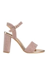 Anno Zero Woman Sandals Blush Size 8 Textile Fibers In Pink