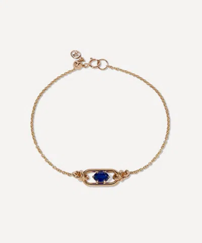 Annoushka 14ct Gold Gem Set Blue Sapphire September Birthstone Bracelet