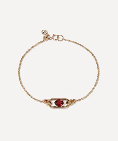 Annoushka 14ct Gold Gem Set Garnet January Birthstone Bracelet
