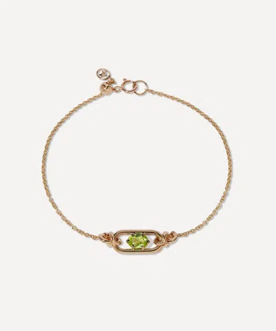 Annoushka 14ct Gold Gem Set Peridot August Birthstone Bracelet