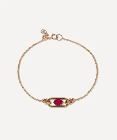 Annoushka 14ct Gold Gem Set Ruby July Birthstone Bracelet