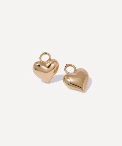 Annoushka 18ct Gold Baby Heart Drop Hoop Earrings