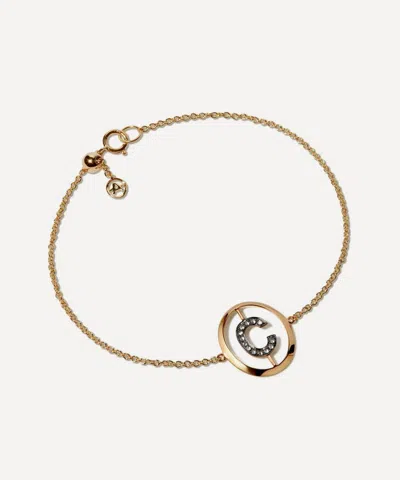 Annoushka 18ct Gold C Initial Bracelet