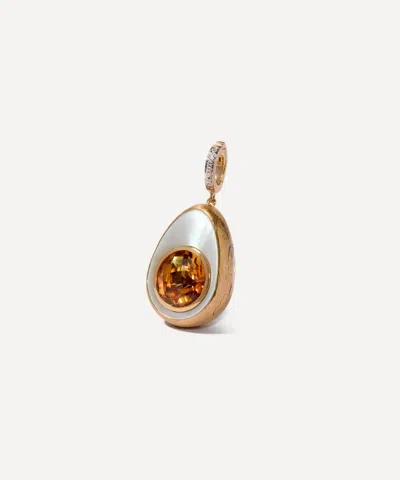 Annoushka 18ct Gold Egg Locket Charm Pendant