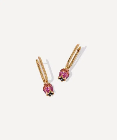 Annoushka 18ct Gold Tulip And Knuckle Hoop Earrings