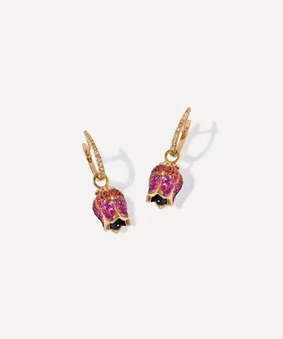 Annoushka 18ct Gold Tulip Diamond Hoop Earrings