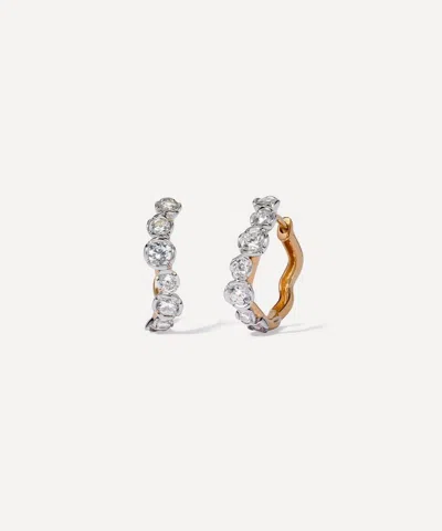 Annoushka 18ct Gold Whoopsie Daisy Diamond Hoop Earrings