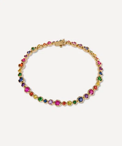 Annoushka 18ct Gold Whoopsie Daisy Rainbow Tennis Bracelet