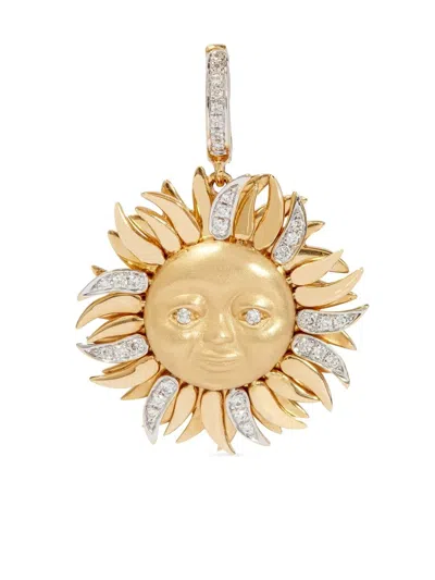 Annoushka 18kt Yellow Diamond Gold Sun Charm In Yellow Gold
