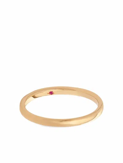 Annoushka 18kt Yellow Gold 2mm Ruby Wedding Band Ring