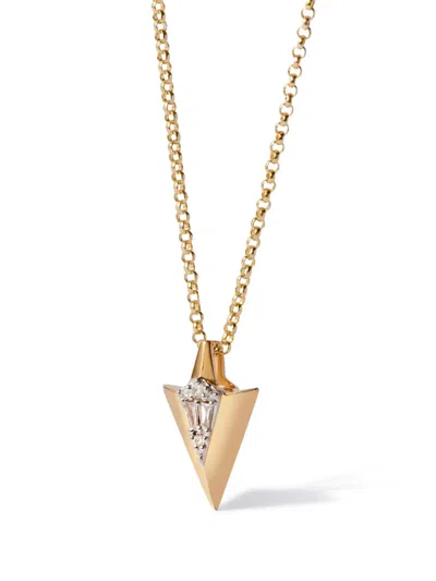 Annoushka Yellow Gold And Diamond Flight Arrow Necklace In 031904n