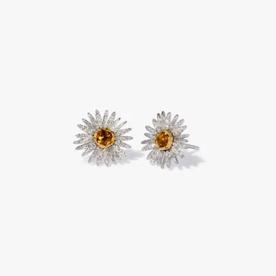 Annoushka Daisy Stud Earrings In Metallic