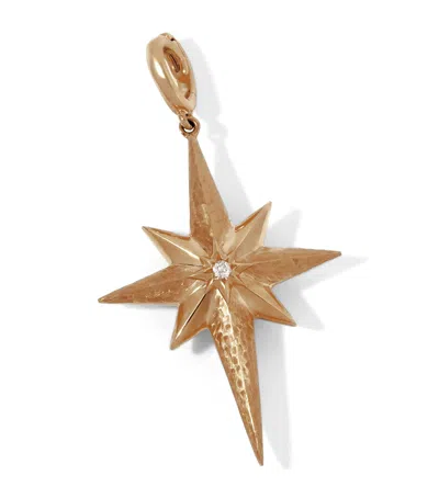 Annoushka Gold Diamond Touch Wood North Star Charm