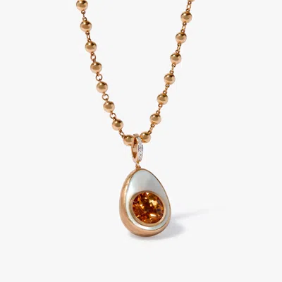 Annoushka Golden Egg Locket Necklace